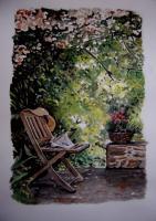 Watercolor - Mary Joys Garden - Watercolor